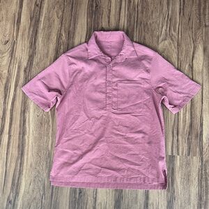 Lululemon Athletica Men's Casual Mauve Button Down Shirt